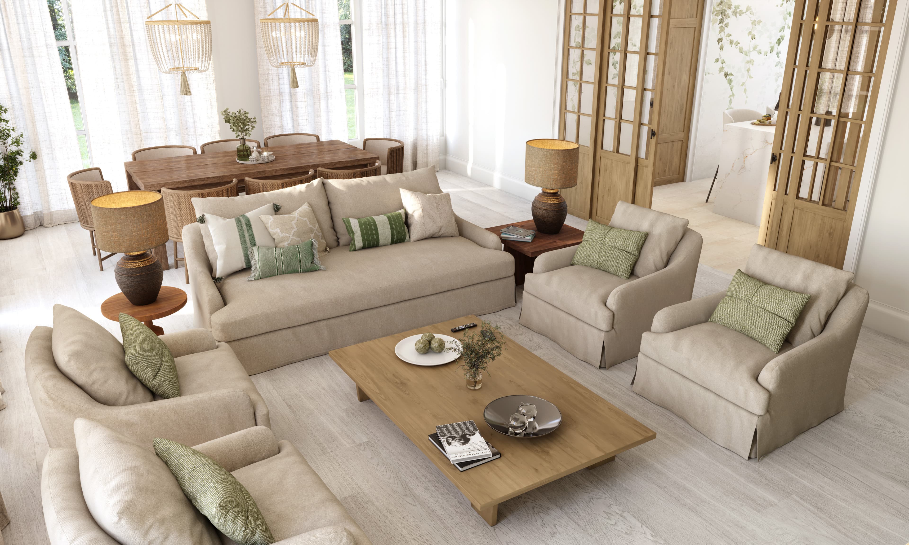 Chalet decorado por Santayana Home