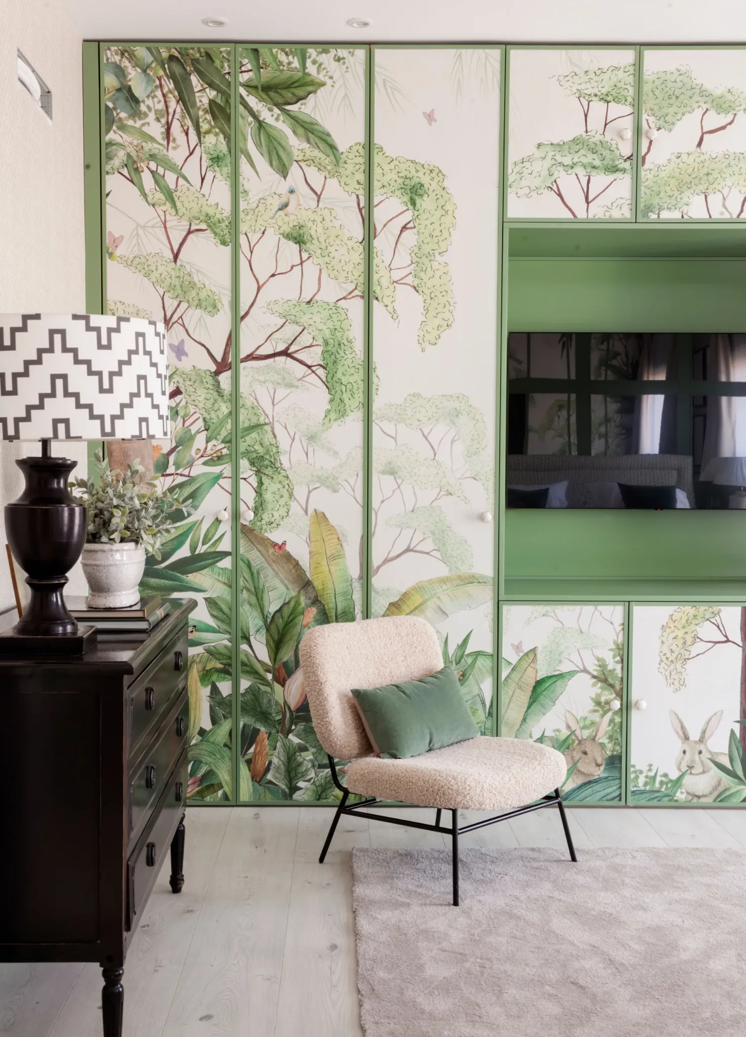 Interior decorado por Santayana Home en estilo clásico contemporáneo